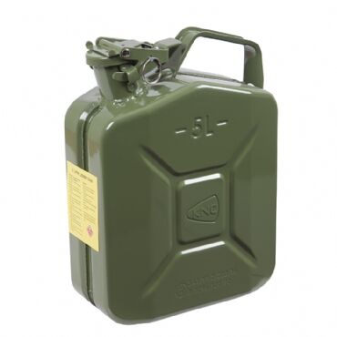 Metal Yakıt Bidonu 5LT Yeşil