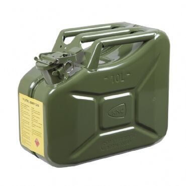 Metal Yakıt Bidonu 10Lt Yeşil
