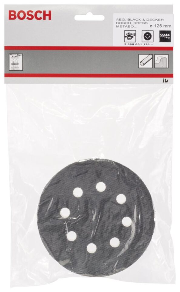 Bosch - 125 mm Delikli Sünger Taban