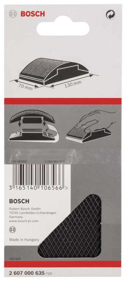 Bosch - Lastik El Zımpara Takozu 60*100 mm