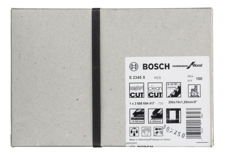 Bosch - Progressor Serisi Ahşap için Panter Testere Bıçağı S 2345 X - 100'lü