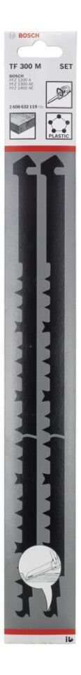 Bosch - 2 Parçalı Tandem Testere Uyumlu HCS Ahşap için Testere Bıçağı Seti TF 300 M