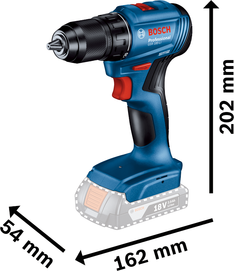 Bosch Professional GSR 185 LI SOLO Akülü Delme/Vidalama Makinesi