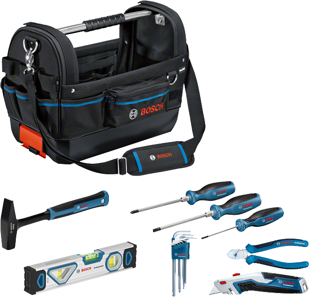 Bosch Profesyonel El Aleti Seti 8 Parça + GWT 20 Çanta