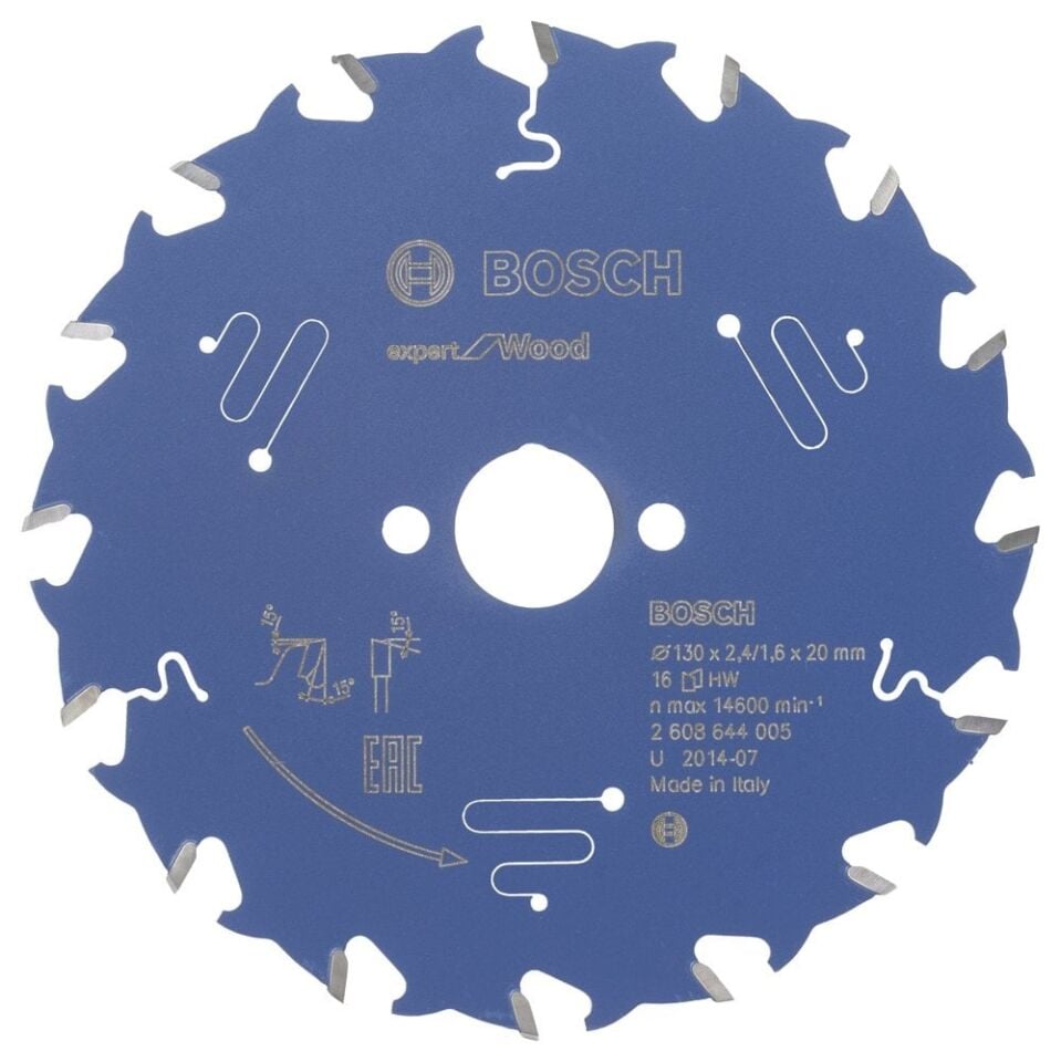 Bosch - Expert Serisi Ahşap için Daire Testere Bıçağı 130*20 mm 16 Diş