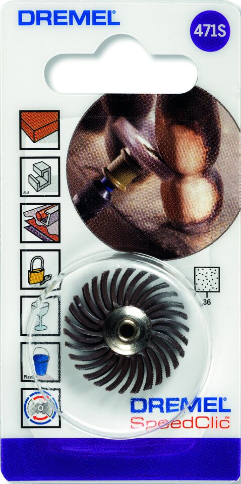 Dremel® EZ SpeedClic: Detay Aşındırıcı Fırça 36 kumlu (471S)