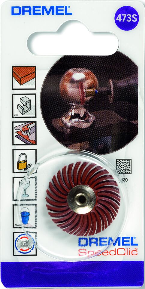 Dremel® EZ SpeedClic: Detay Aşındırıcı Fırça 220 kumlu (473S)