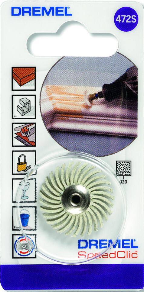 Dremel® EZ SpeedClic: Detay Aşındırıcı Fırça 120 kumlu (472S)