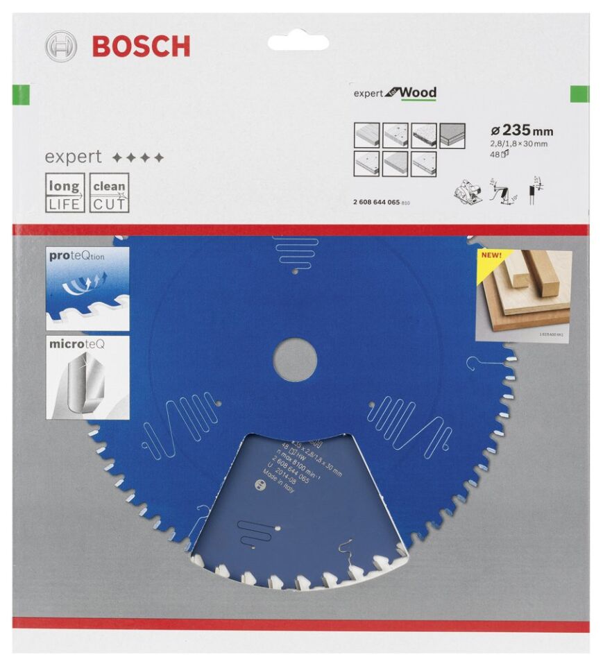 Bosch - Expert Serisi Ahşap için Daire Testere Bıçağı 235*30 mm 48 Diş