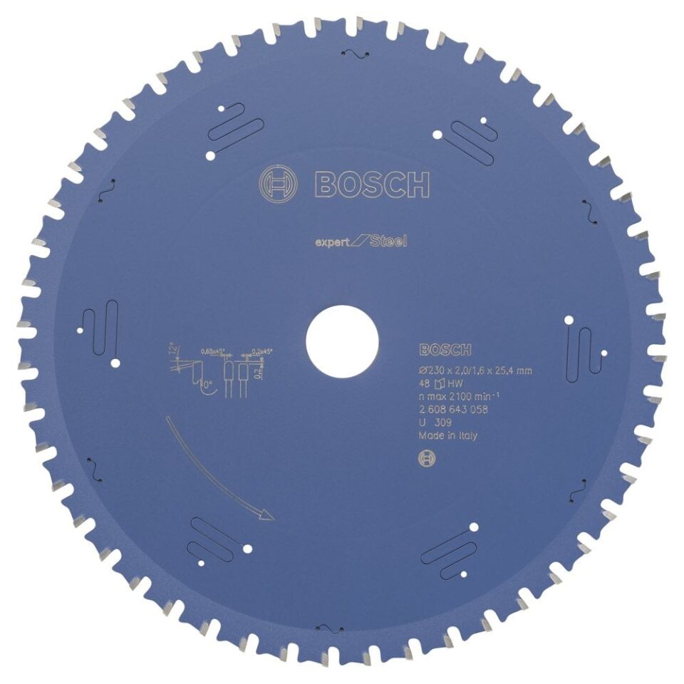 Bosch - Expert Serisi Metal için Daire Testere Bıçağı 235*25,40 mm 48 Diş
