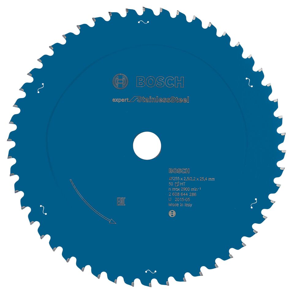Bosch - Expert Serisi Paslanmaz Çelik için Daire Testere Bıçağı 255*25,4 mm 50 Diş