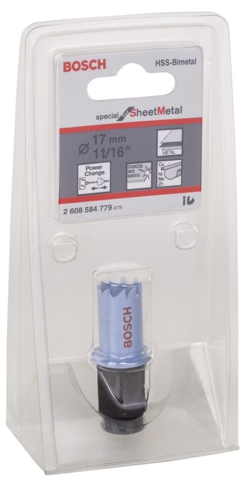 Bosch - Special Serisi Metal Ve Inox Malzemeler için Delik Açma Testeresi (Panç) 17 mm