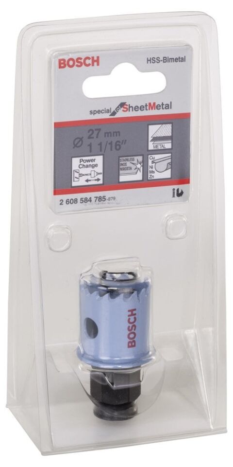 Bosch - Special Serisi Metal Ve Inox Malzemeler için Delik Açma Testeresi (Panç) 27 mm