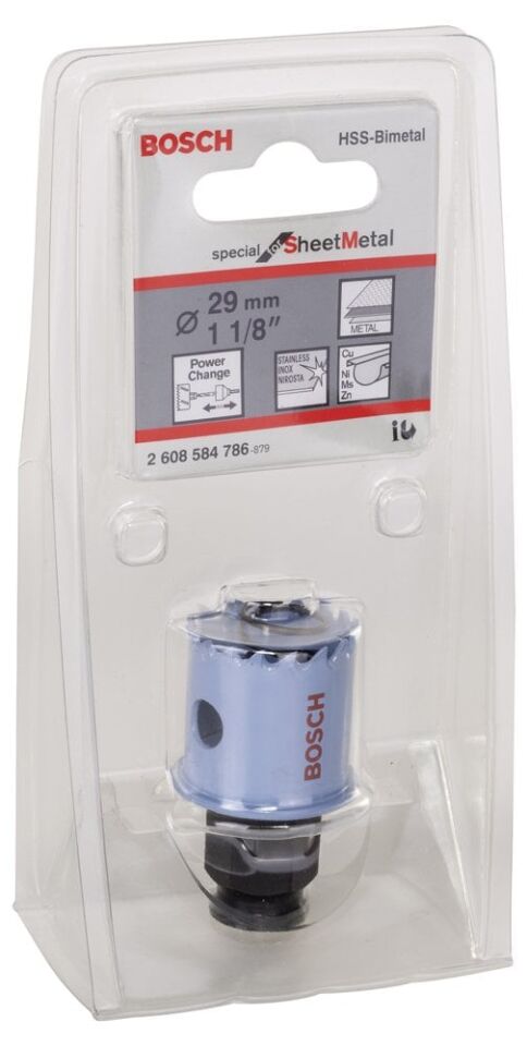 Bosch - Special Serisi Metal Ve Inox Malzemeler için Delik Açma Testeresi (Panç) 29 mm