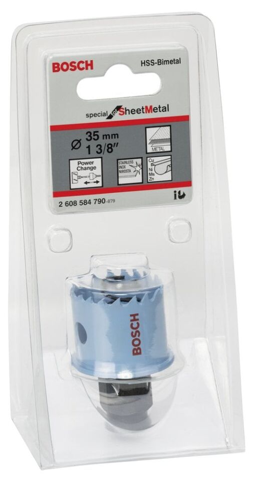 Bosch - Special Serisi Metal Ve Inox Malzemeler için Delik Açma Testeresi (Panç) 35 mm