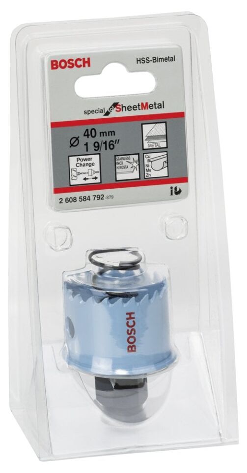 Bosch - Special Serisi Metal Ve Inox Malzemeler için Delik Açma Testeresi (Panç) 40 mm