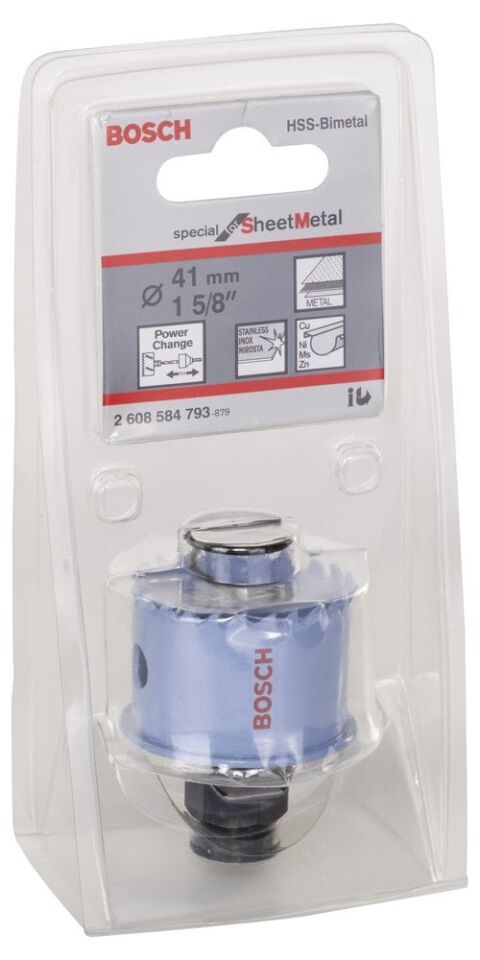 Bosch - Special Serisi Metal Ve Inox Malzemeler için Delik Açma Testeresi (Panç) 41 mm