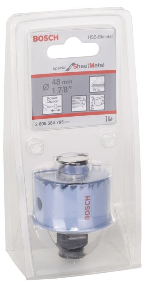 Bosch - Special Serisi Metal Ve Inox Malzemeler için Delik Açma Testeresi (Panç) 48 mm