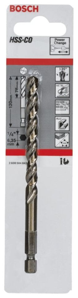 Bosch - Altıgen Şaftlı HSS-Co Merkezleme ucu 120 mm