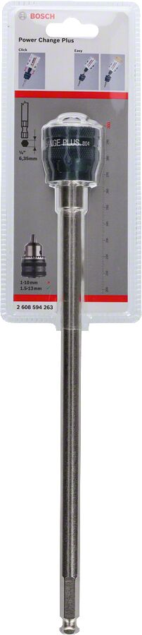 Bosch - Power Change Plus Uzatma Adaptörü 300 mm ve Ø 11 mm Şaft Girişli