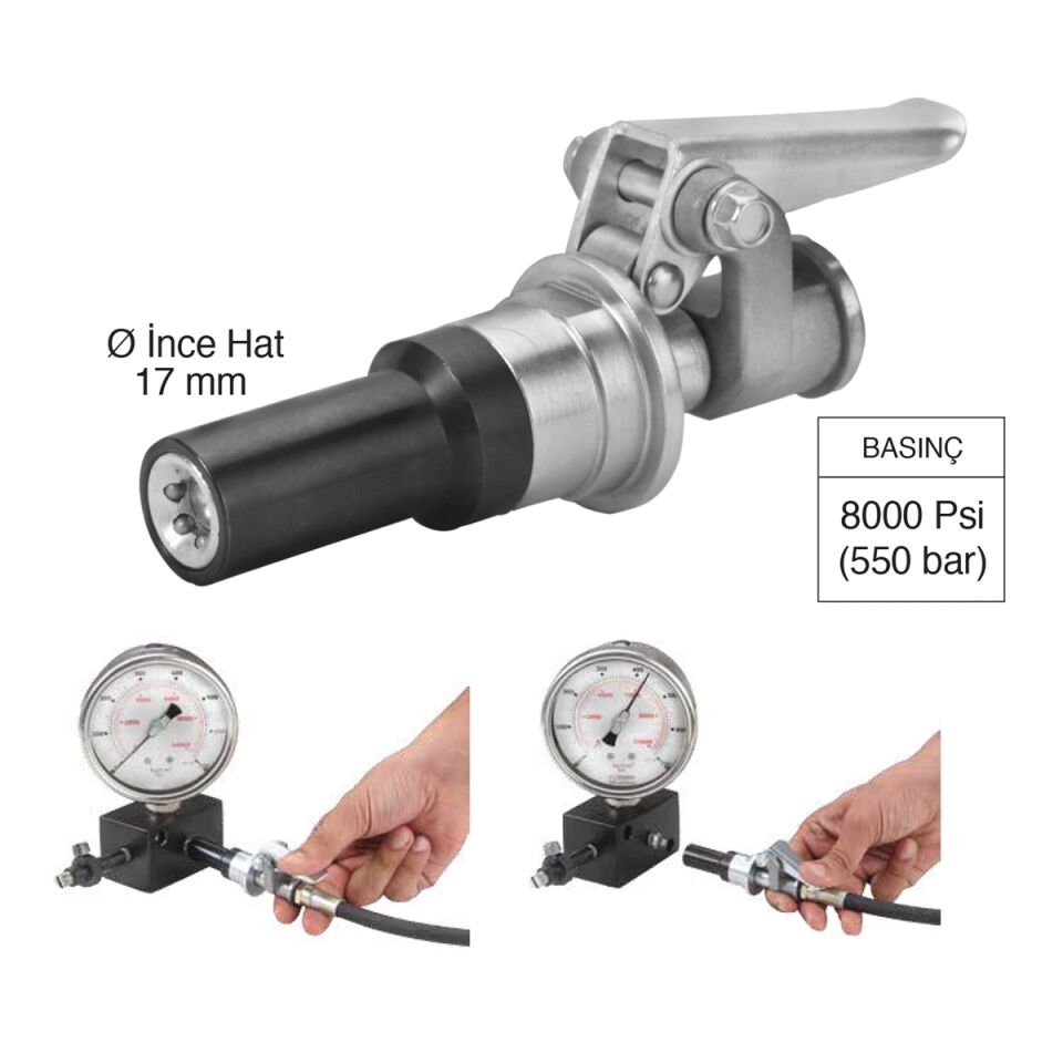 Mandallı Kilitlemeli Gres Ucu HC/21/M