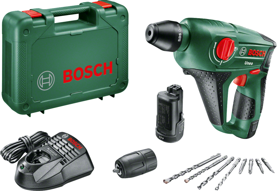 Bosch UNEO 12 LI Çift Akülü Kırıcı Delici (2 x 2,0 Ah)