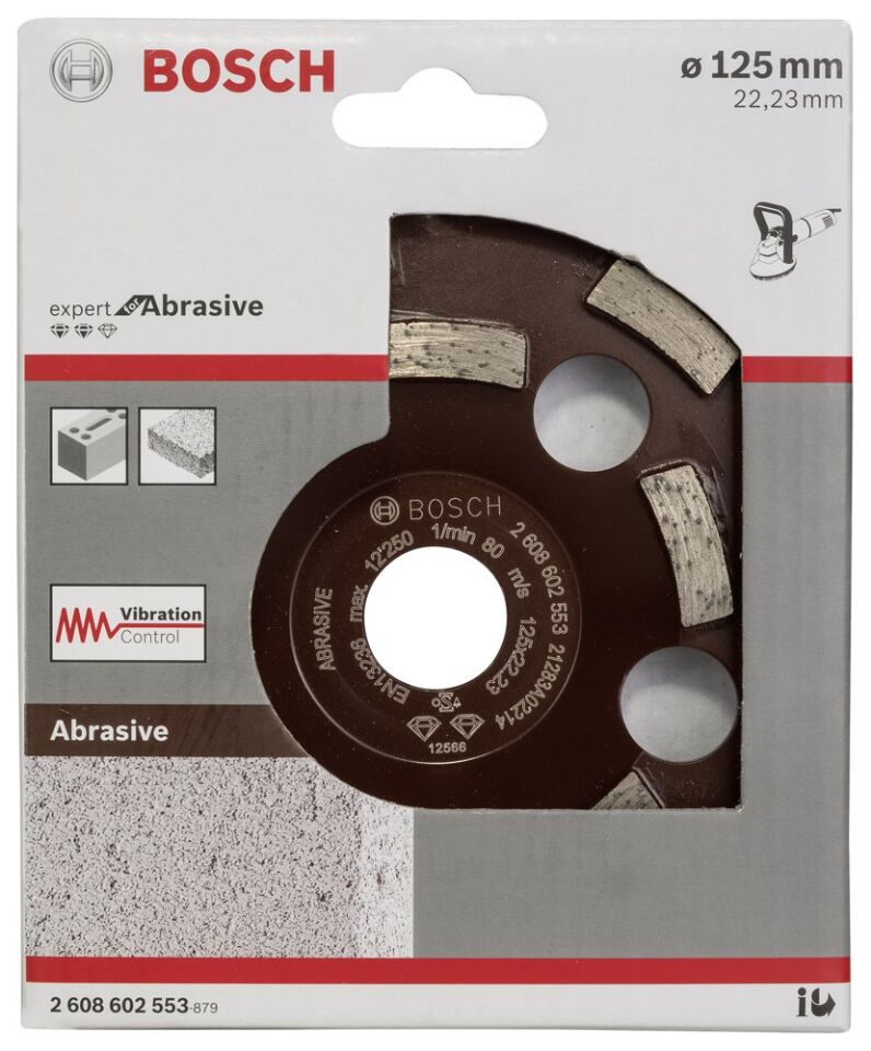 Bosch - Expert Serisi Aşındırıcı Malzemeler İçin Elmas Çanak Disk 125 mm