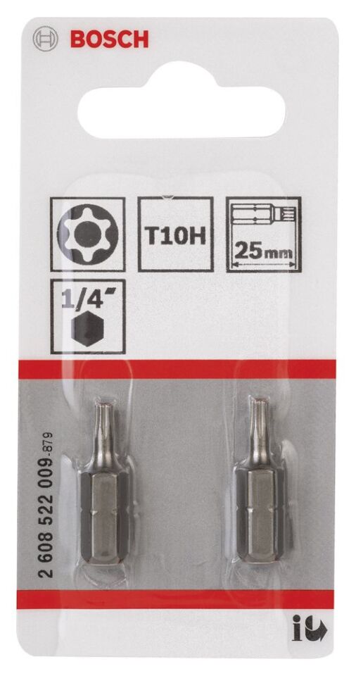 Bosch - Extra Hard Serisi Security-Torx® Vidalama Ucu T10H*25 mm 2li