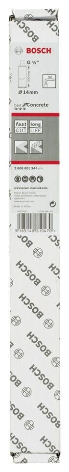 Bosch - Best Serisi Beton İçin 1/2'' Girişli Elmas Sulu Karot Ucu 14 mm