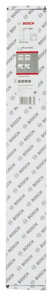 Bosch - Best Serisi Beton İçin 1 1/4'' UNC Girişli Elmas Sulu Karot Ucu 57 mm