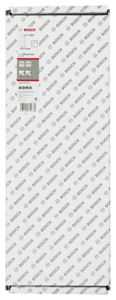 Bosch - Best Serisi Beton İçin 1 1/4'' UNC Girişli Elmas Sulu Karot Ucu 172 mm