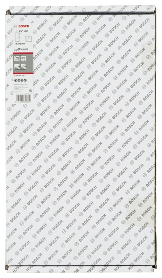 Bosch - Best Serisi Beton İçin 1 1/4'' UNC Girişli Elmas Sulu Karot Ucu 276 mm