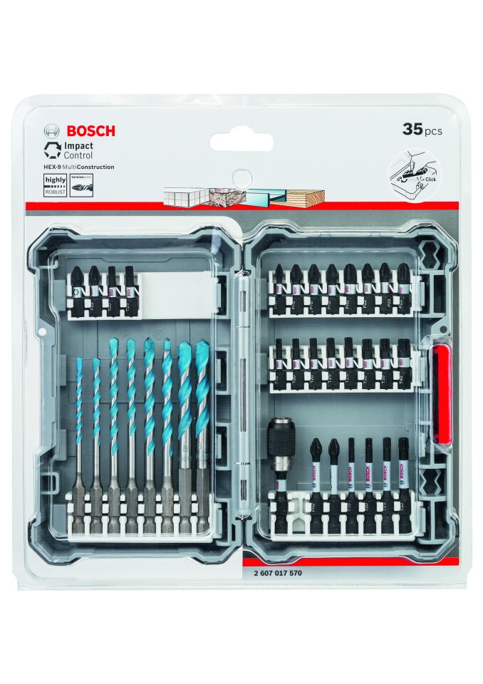 Bosch 35 Parça Vid. ve Mat. Ucu Seti (HEX9)