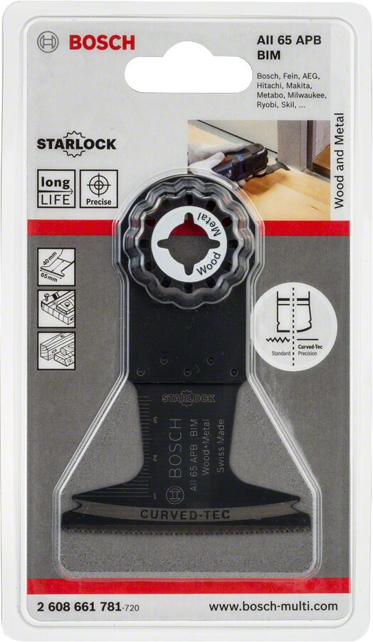 Bosch - Starlock - AII 65 APB - BIM Ahşap ve Metal İçin Daldırmalı Testere Bıçağı 1'li