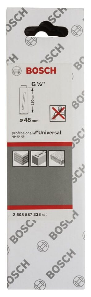 Bosch - Standard Seri G 1/2'' Girişli Kuru Karot Ucu 48*150 mm