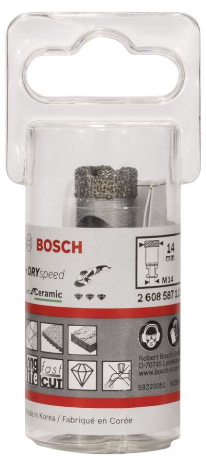 Bosch - Best Serisi, Taşlama İçin Seramik Kuru Elmas Delici 14*30 mm
