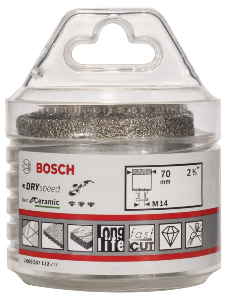 Bosch - Best Serisi, Taşlama İçin Seramik Kuru Elmas Delici 70*35 mm