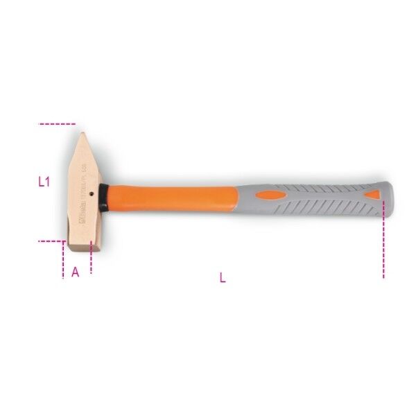 Fiber Saplı Kıvılcım Çıkarmayan Çekiç 1370BA/PL 1000