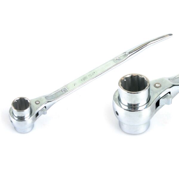 Kromajlı Kazıklı Lokma Cırcır Anahtar  17X19mm