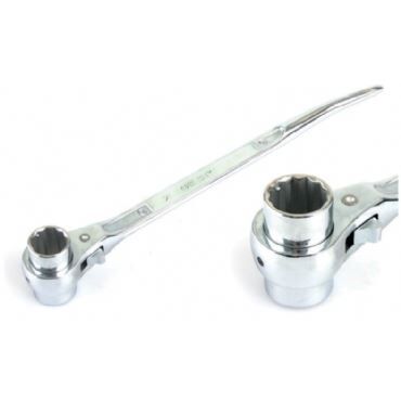 Kromajlı Kazıklı Lokma Cırcır Anahtar  21X22mm