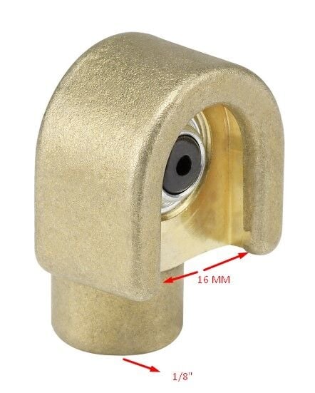 Tekalamit Buton Başlık (Pirinç) 16MM 1/8''F