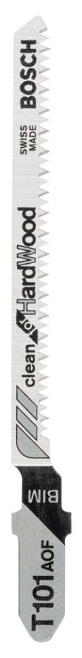 Bosch - Temiz Kesim Serisi Sert Ahşap İçin T 101 AOF Dekupaj Testeresi Bıçağı - 5'Li Paket