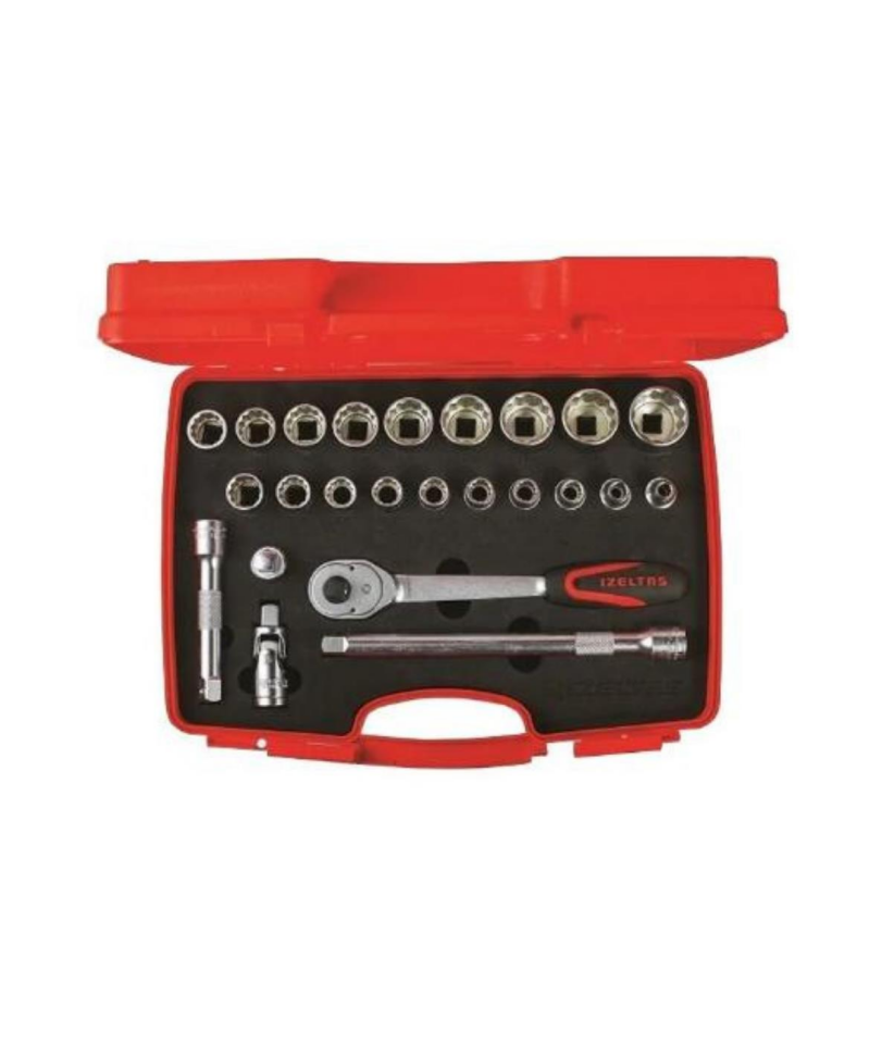 İzeltaş 1/2'' On İki Köşe Lokma Anahtar Takımı 24 Parça